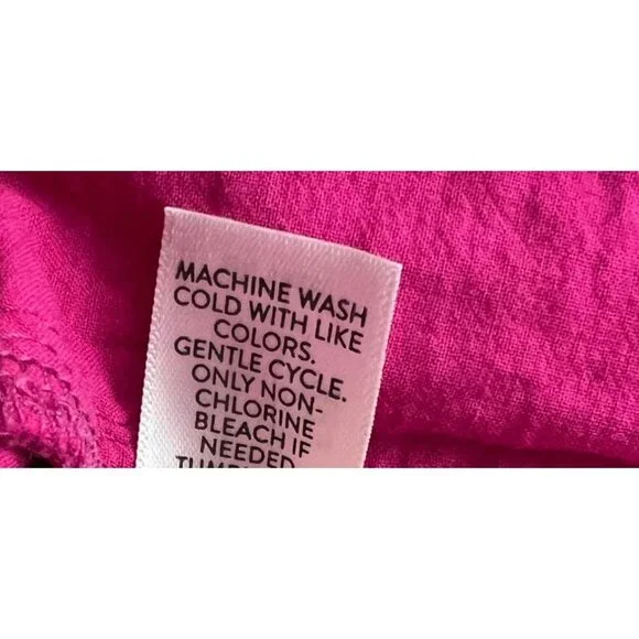 J. Jill Fuchsia Pink  Pineapple Eyelet Sleeveless Cotton Shift Dress 2X NWT - Picture 7 of 11